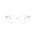 Pink eyeglasses for girls on a white background