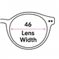 46 mm lens width