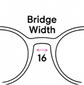 16 mm bridge width