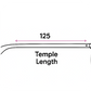 125 mm temple length