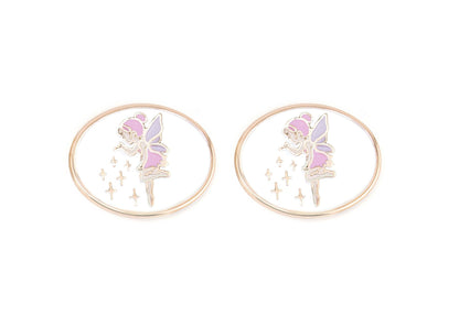 Pair of fairy earrings on a white background